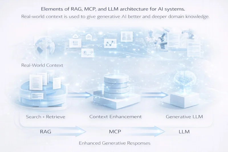 Elements of RAG, MCP, and LLM architecture